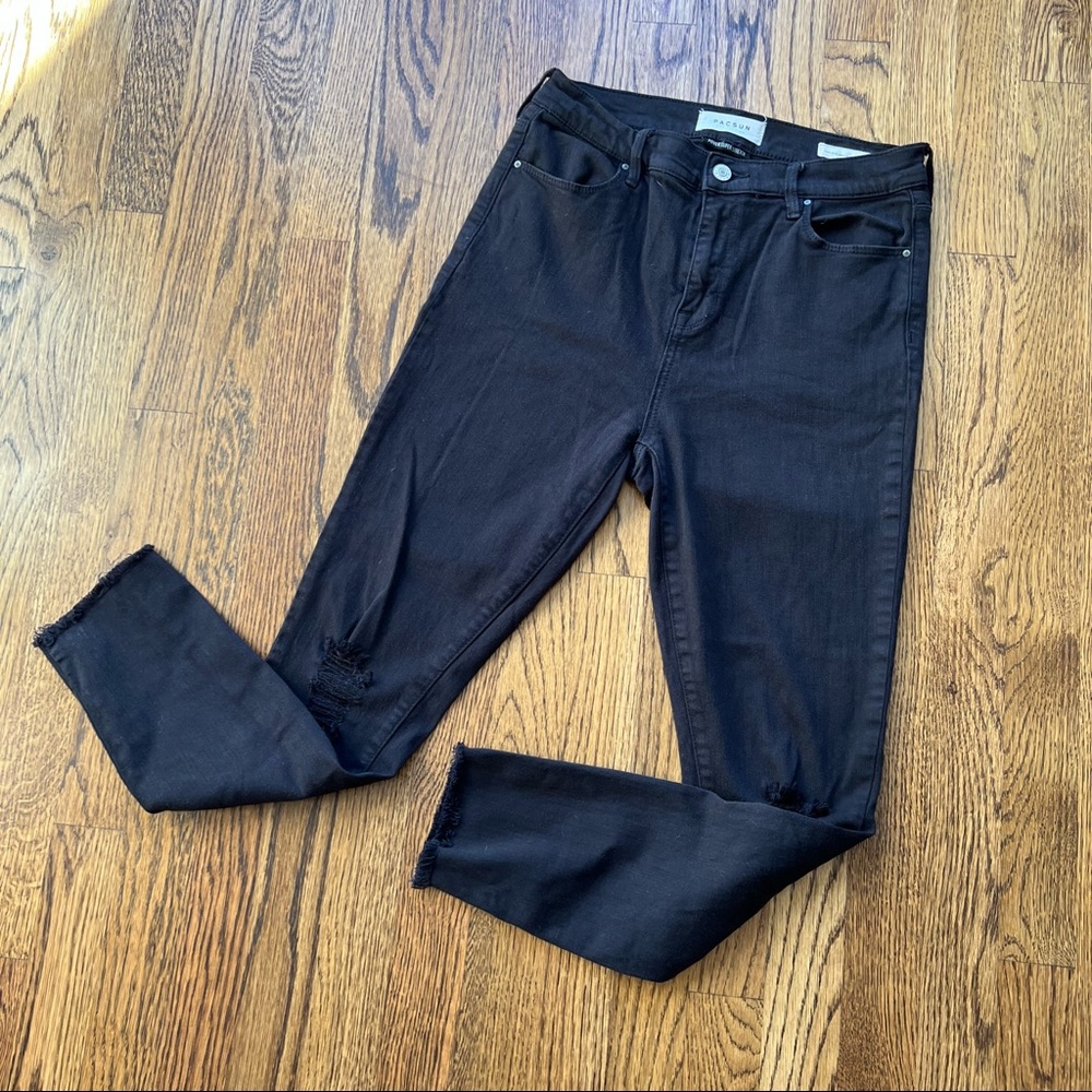 PacSun distressed Power Superstretch High Rise Ankle jegging